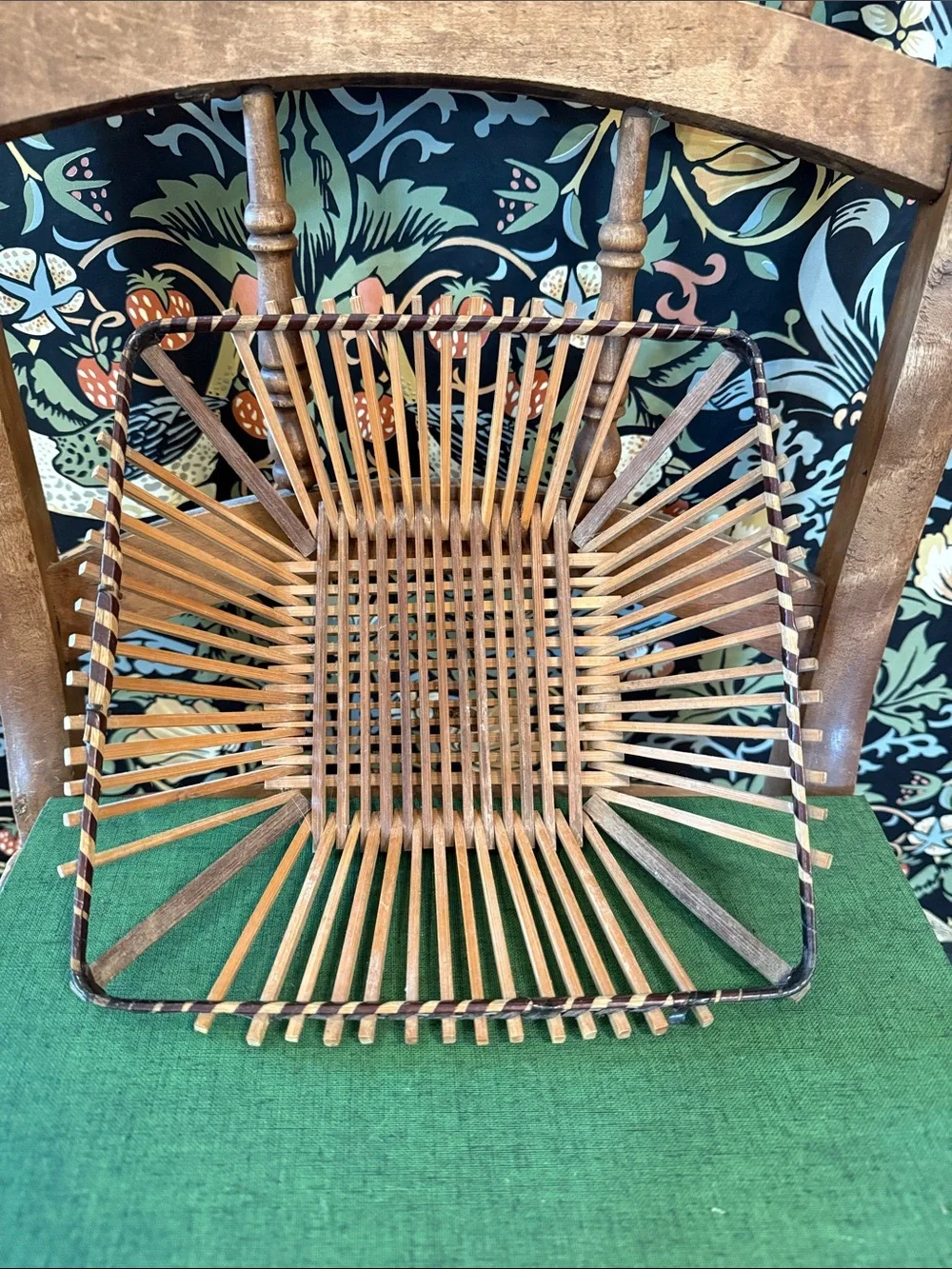 Vintage Armbee Mid Century Modern Bamboo Basket